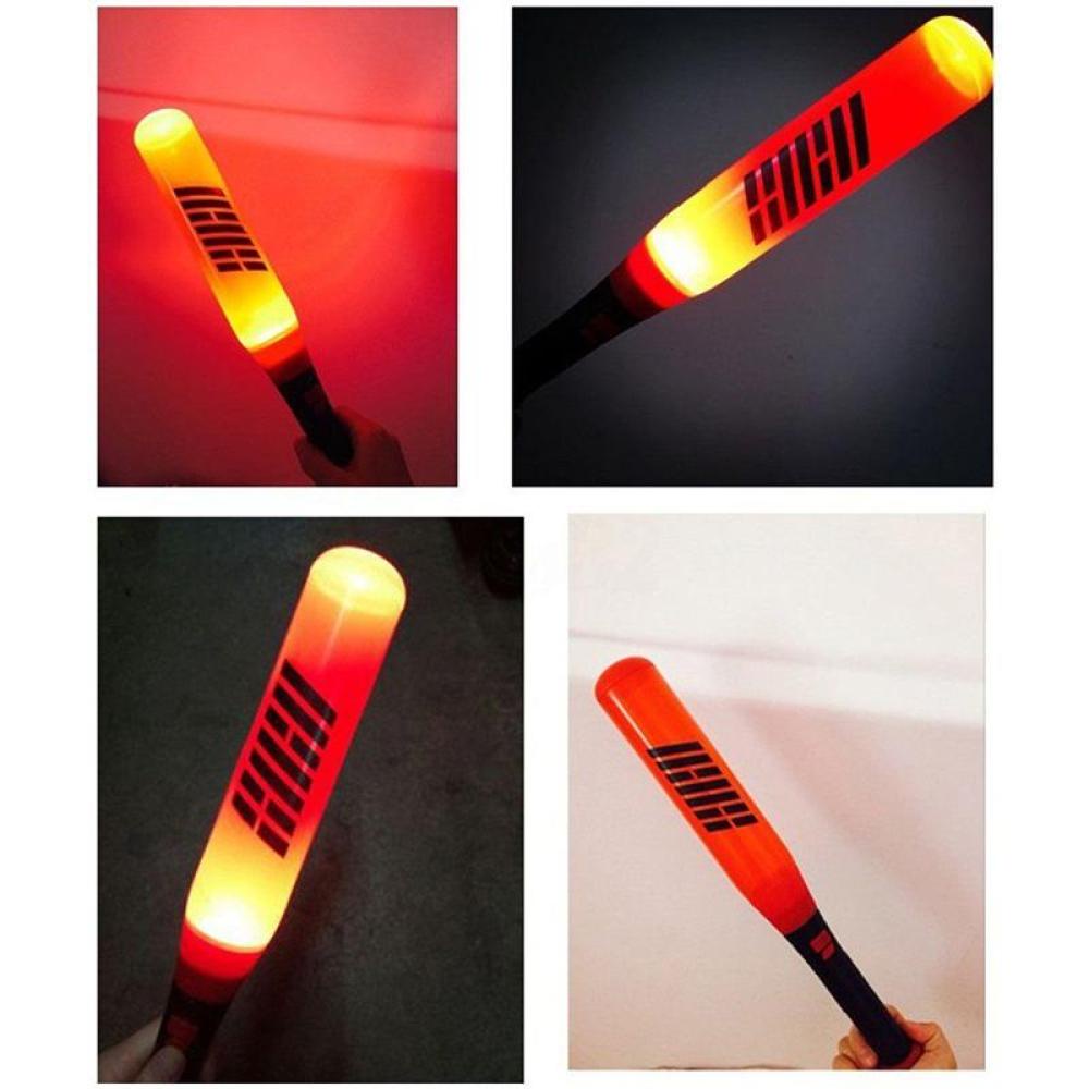 Timekey Lampu Stick KPOP IKON KONBAT B.I BOBBY Bomb Warna Merah Untuk Konser S3Z9
