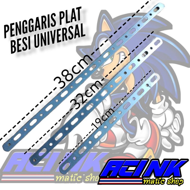 Penggaris Knalpot Racing All Motor Universal Breket Knalpot Racing Universal Besi