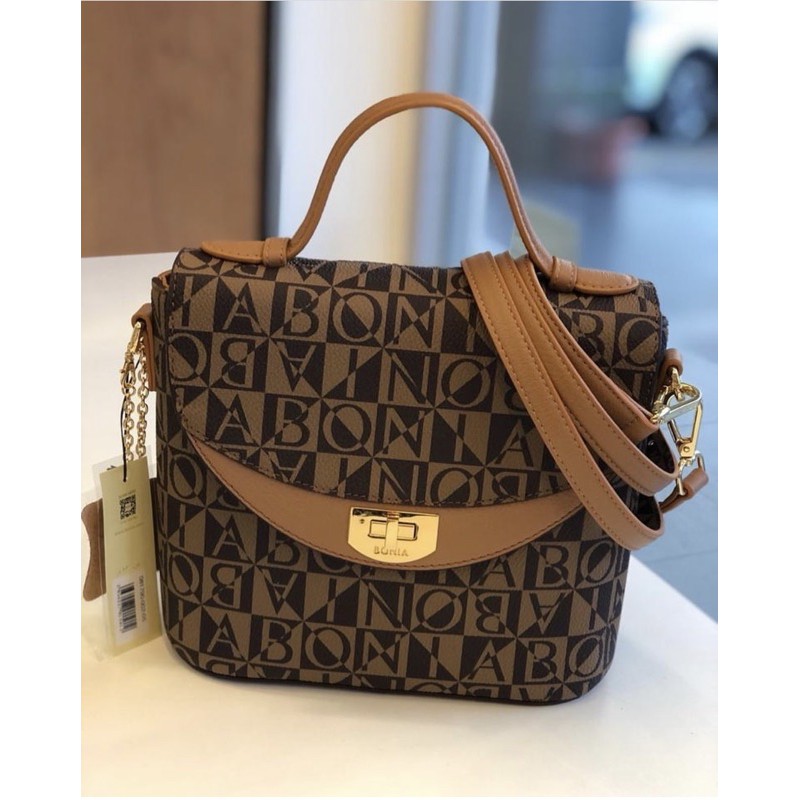 Jual NEW!! TAS SELEMPANG BONIA MONOGRAM ORIGINAL 100% | Shopee Indonesia