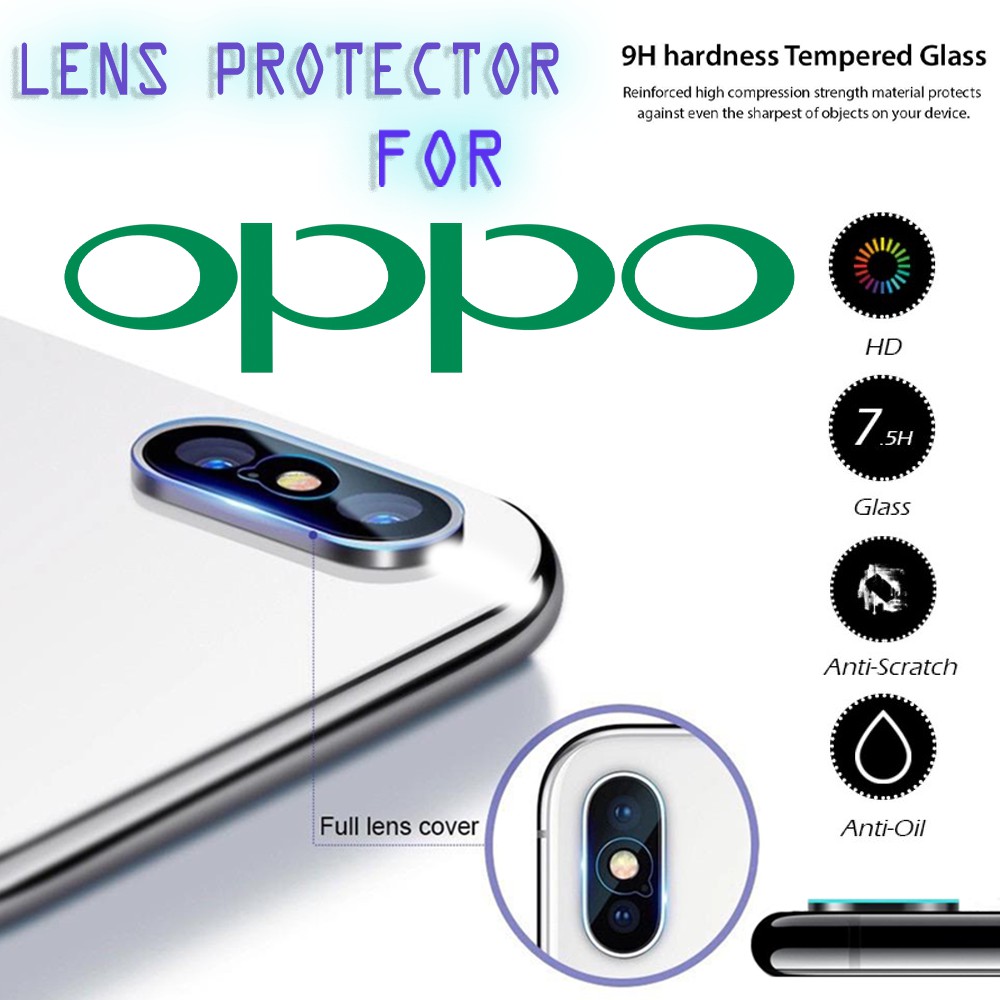 OPPO RENO 2F/RENO 3/ RENO 3 PRO/ FIND X2/FIND X2 PRO/A5S/A12/A5 2020/A91 CAMERA TEMPERED GLASS LENSA