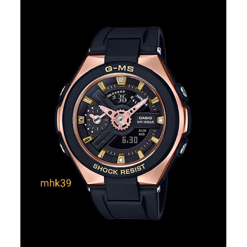 JAM WANITA CASIO BABY.G MSG-400G-1A1 ORIGINAL