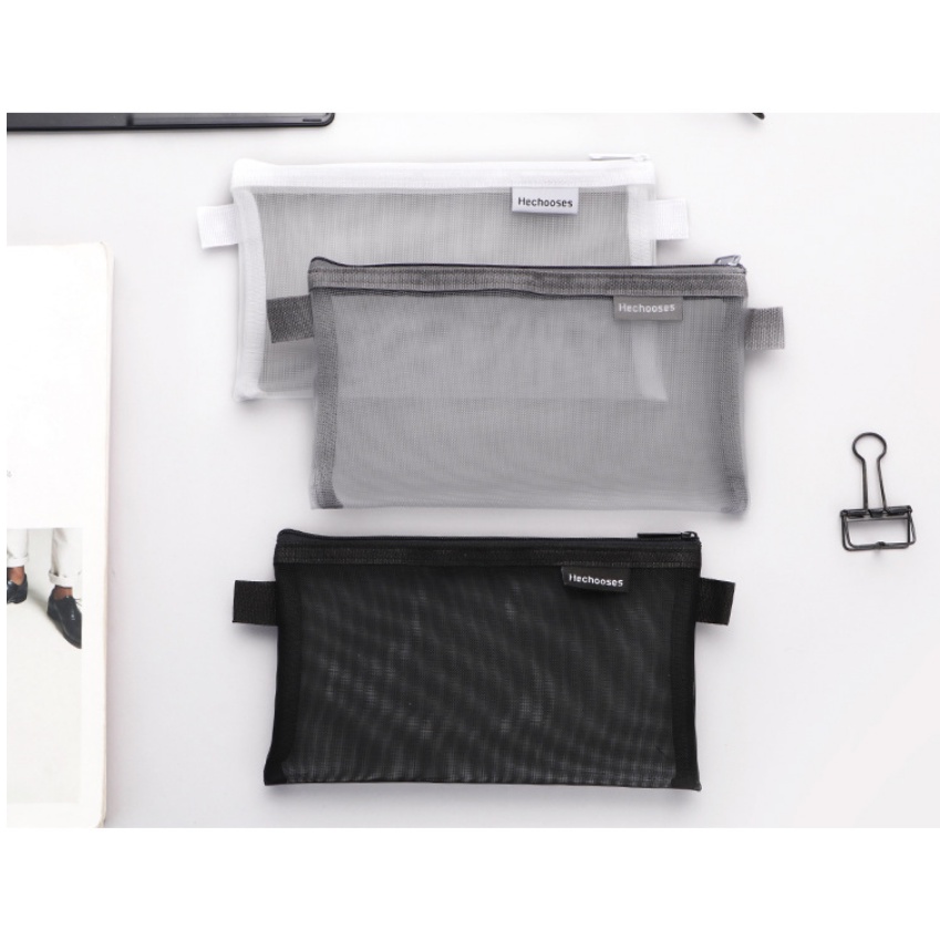 Large-Capacity Transparent Pencil Case Student Stationery Storage Bag