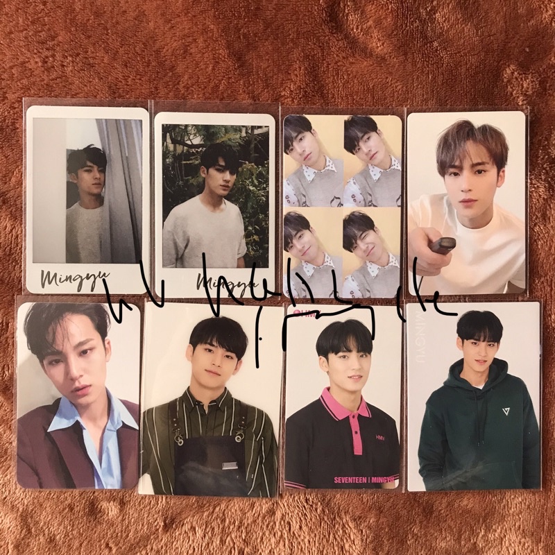 pc mingyu seventeen ( photocard svt seventeen tc trading card hmv gose carat ver carver hitorijanai 