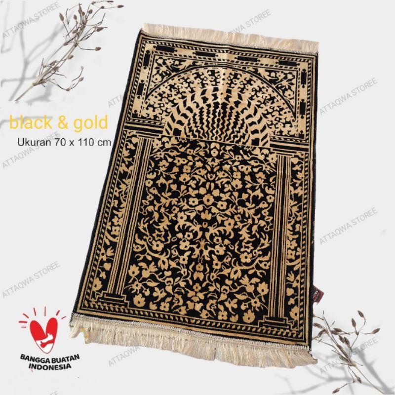 Sajadah Turki Original Super Ultra premium/ Motif Kiswah / Ukuran 70 cm x 110 cm, Tebal Halus Perlengkapan Shalat Pakaian Muslim / Sejadah / Sajadah Turki Impor / Sajadah Empuk / Sajadah Busa / Sajadah Solat Dewasa,motif flowers