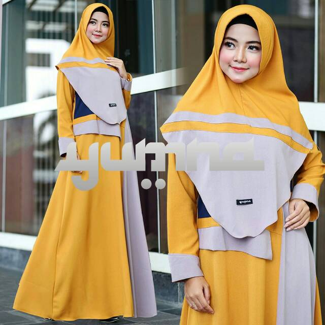 Gamis Syari Casual Polos Toryburch Fellin Ori by Yumna