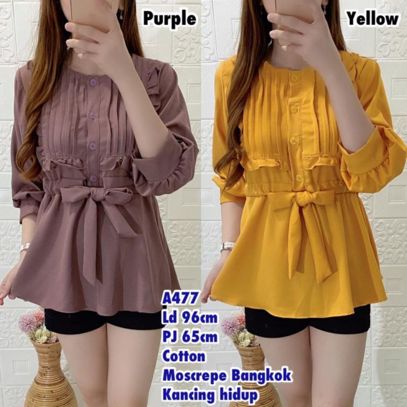 Blus Moscrepe Bangkok Import