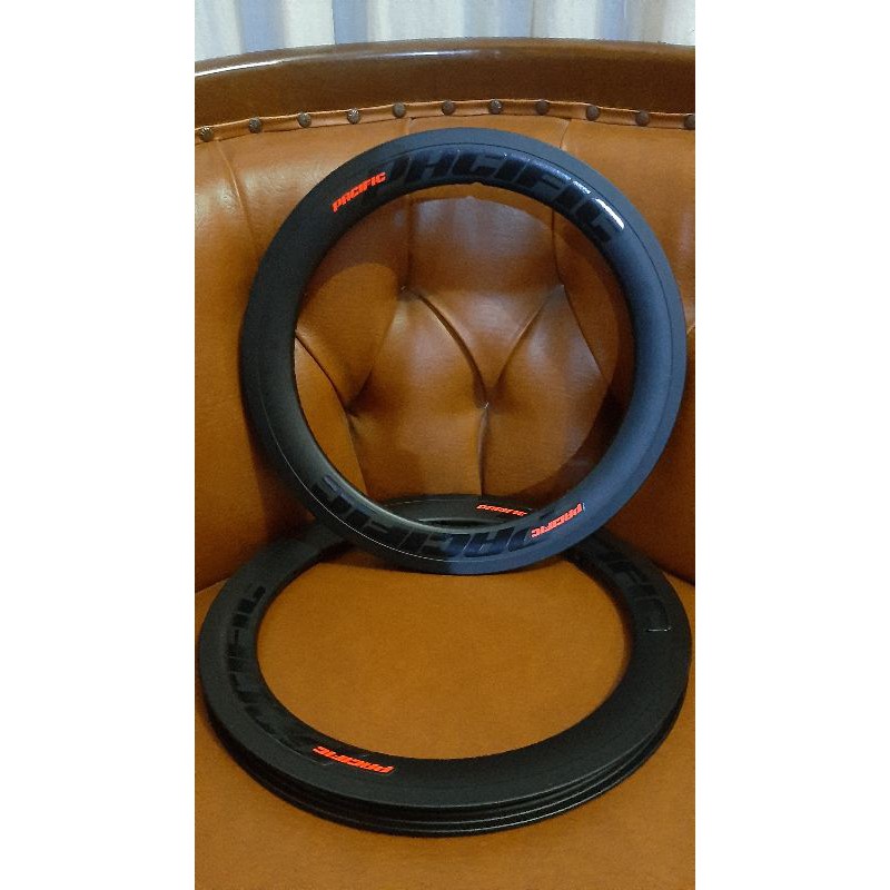 velg/rims/pelek sepeda pacifik ring 16 murni. 28 hole. double wall. harga untuk sepasang