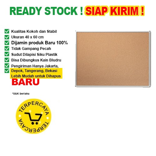 

Papan Pin Board / Soft Board SAKANA Polos 40x60