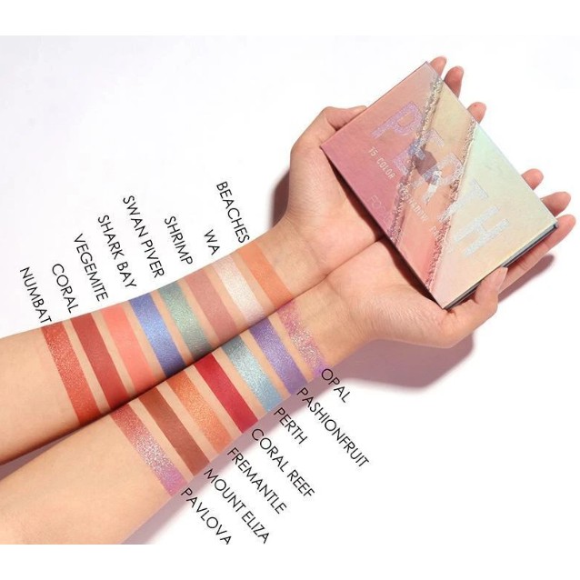 Focallure Eyeshadow Pallete GO TRAVEL 15 Colors PARIS TURKEY PRAGUE PERTH TOKYO BPOM FA-100 FA100 FA 100