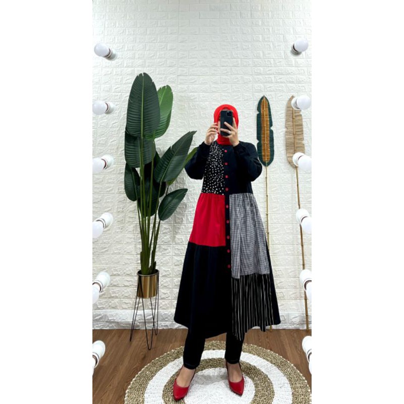 TUNIK semut/tunik katun import/tunik syaina