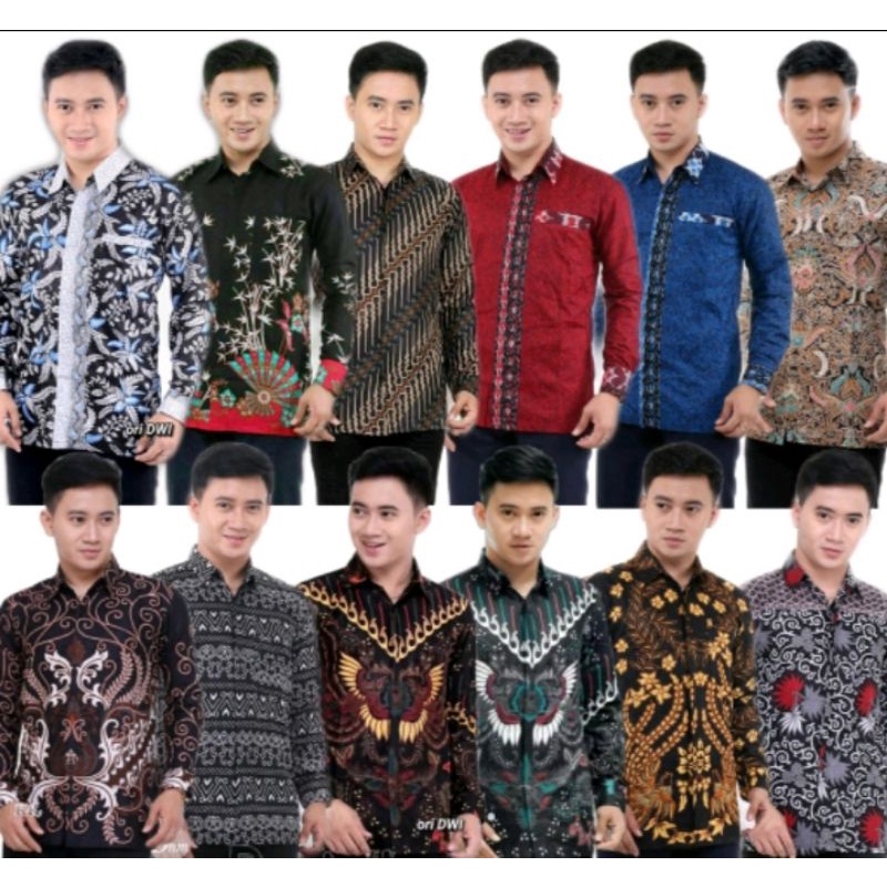 HEM BATIK PRIA LENGAN PANJANG ASLI PEKALONGAN
