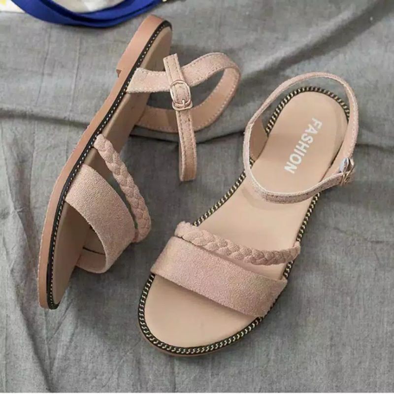 Sandal Flat kepang MH 15