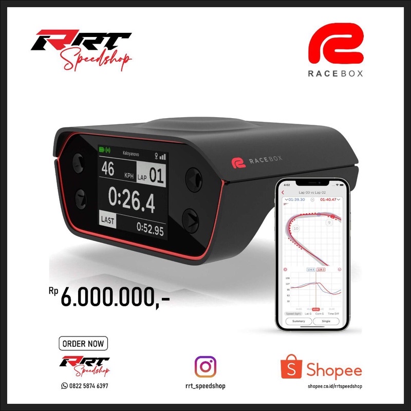 RACEBOX LAP TIMER MODERN DRAGBIKE GTX MX &amp; ROADRACE