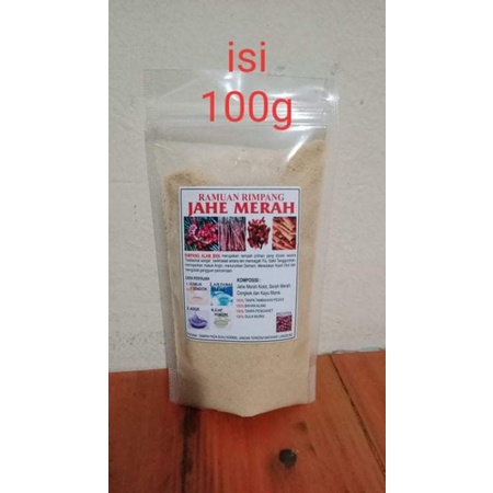 

Ramuan Rimpang Jahe merah