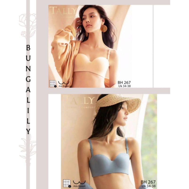 BH BRA 267 TALLY KAWAT || BH ROBOT BAHAN LICIN SEAMLESS | TALI BISA COPOT PASANG LIFESTYLE BRA |ADA KAWAT HALF CUP KAIT 2 - SIZE 34 36 38