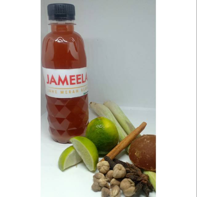 Jahe merah alami + jeruk nipis minuman herbal