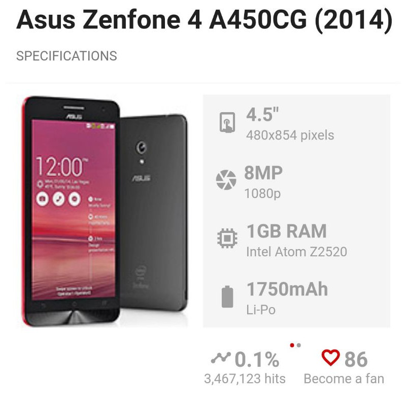 Handphone Second Murah Asus Zenfone 4 T00q Shopee Indonesia