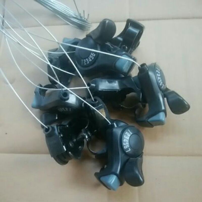 Shifter lever / Shifter tombol sepeda lipat 7 speed