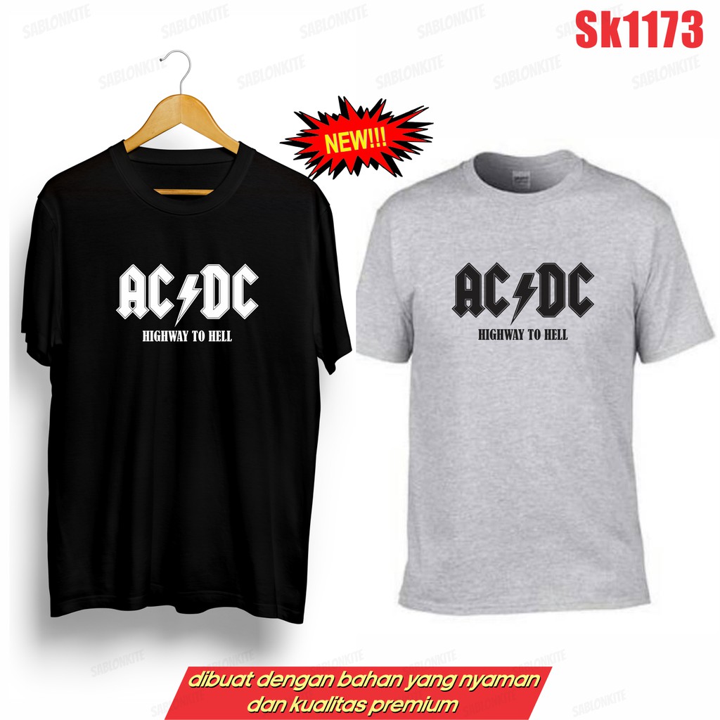 MURAH!!! KAOS  JAY AC-DC SK1173 UNISEX COMBED 30S BYK WRN KPOP