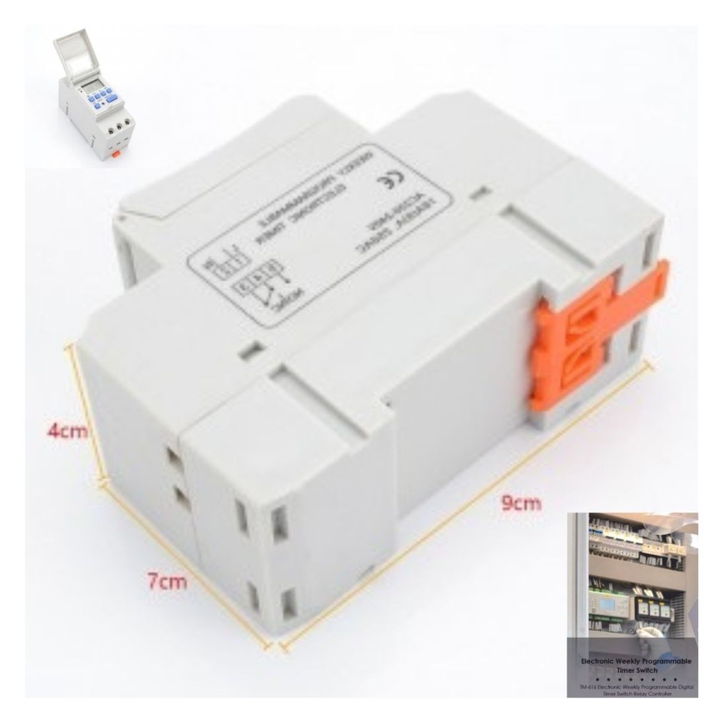 Alat Program Digital Pengatur Waktu Listrik PLN Power Timer Switch Relay 16A 220V 2000 Watt 111147