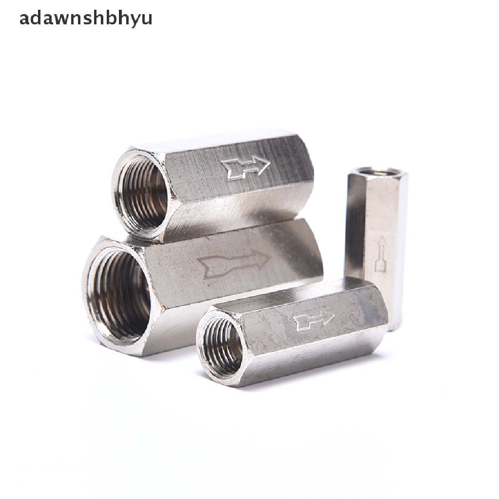 Adawnshbhyu1 /8&quot;1/4&quot;3 /8&quot; 1/2&quot; BSP Female Drat Kuningan Pneumatic Check Valve Angin Minyak Gas