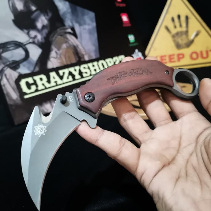 SALE Pisau Kerambit X52 Deresrina / Krambit / Pisau Lipat