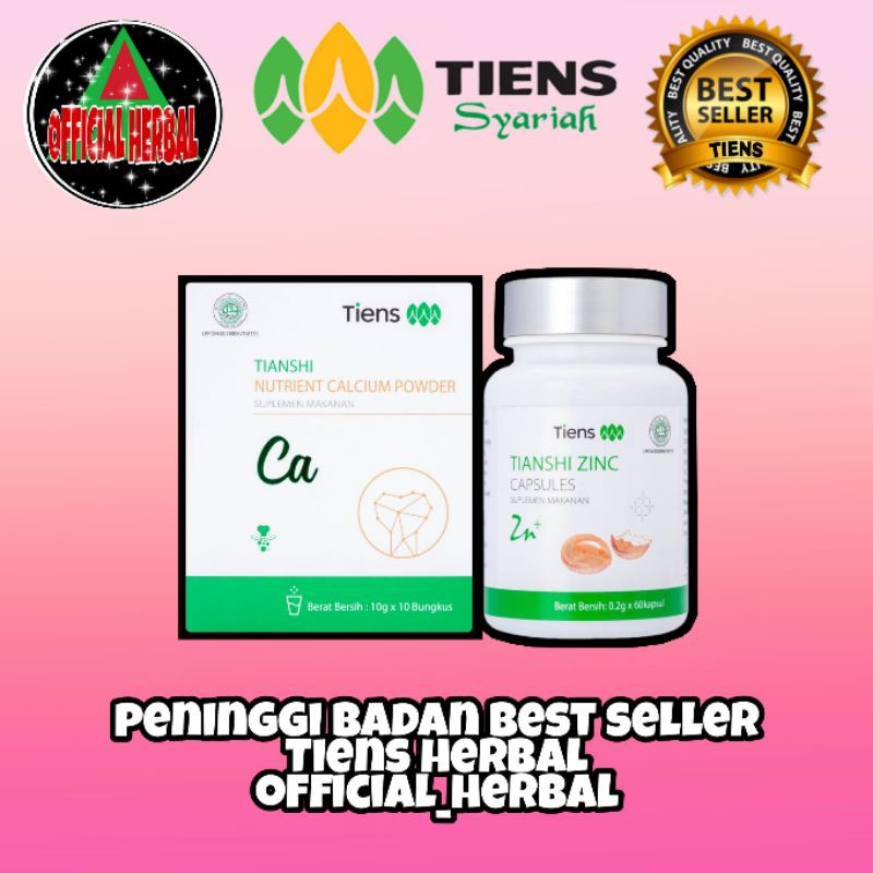 

PAKET PENINGGI BADAN TIENS ORIGINAL SUSU NHCP DAN ZINC KAPS