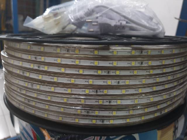 Led strip roll 220V. Led strips roll. Lampu penjor pohon. Outdoor. Waterproof.