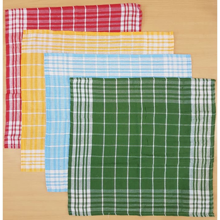 12 pcs - serbet warna - bahan tebal 1 lusin