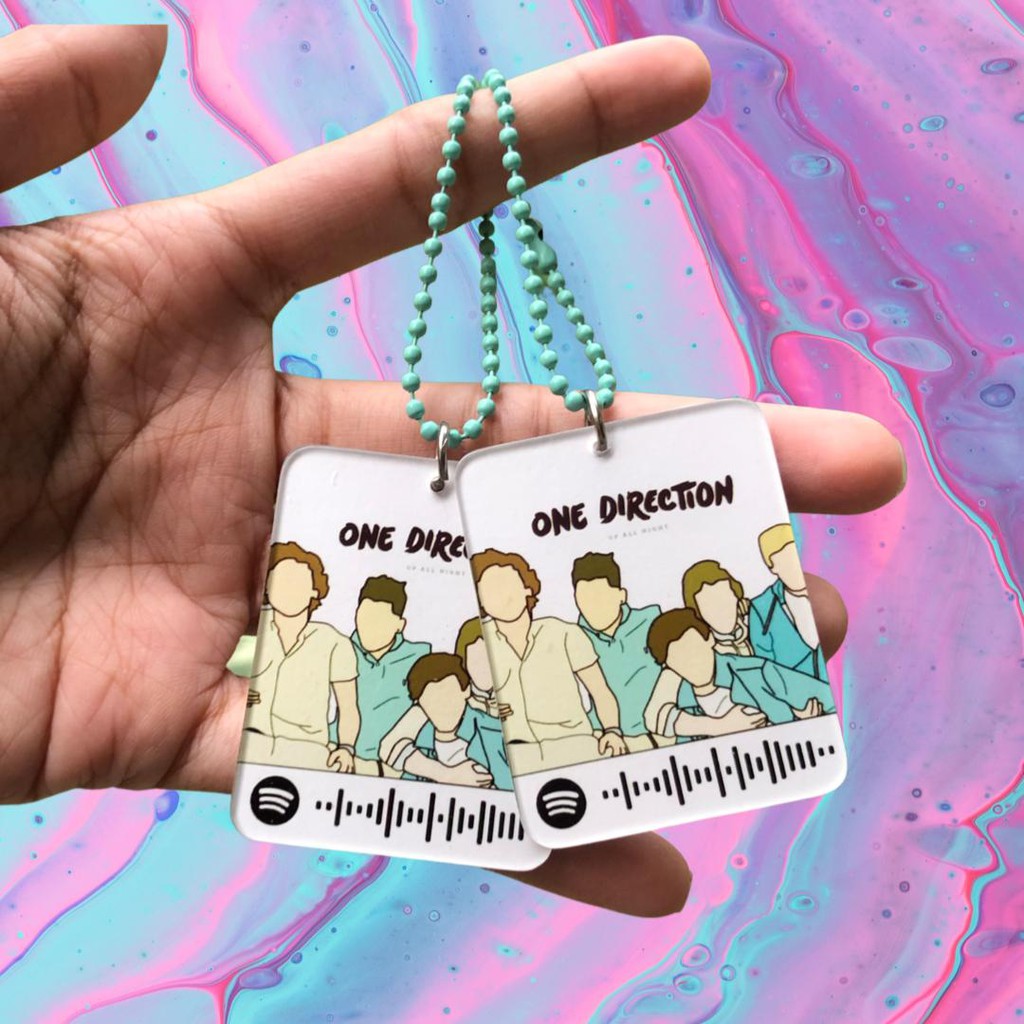 Up All Night 1D Spotify Keychain