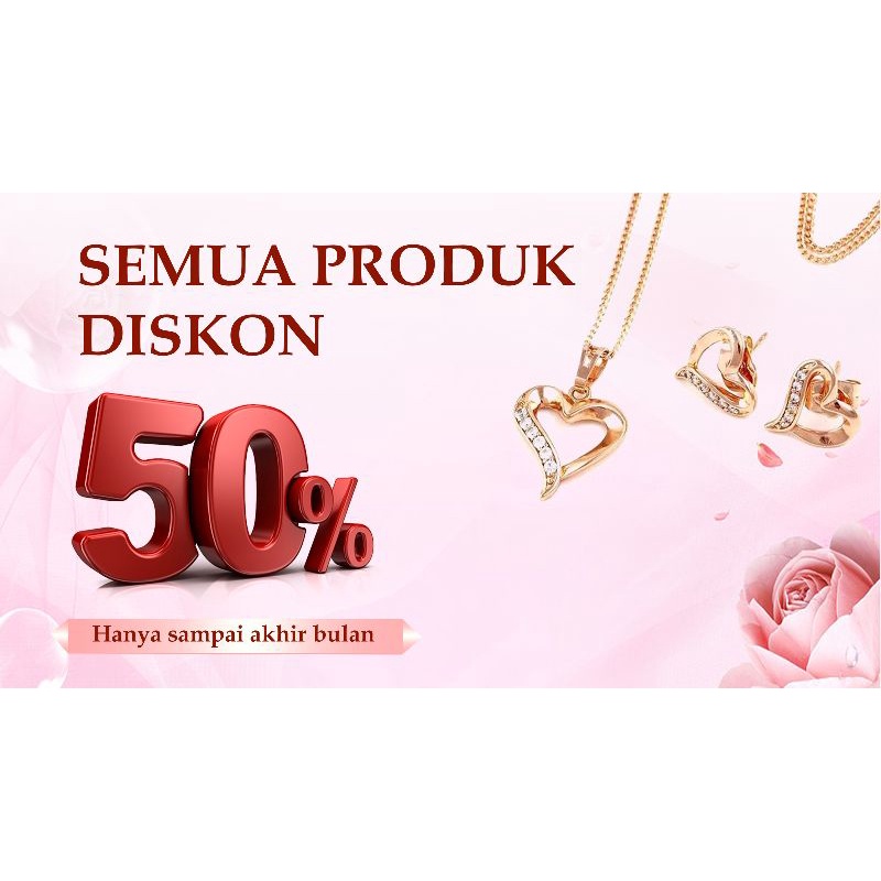 Kalung Titanium Wanita Anti Karat, Anti Alergi, MEWAH &amp; ELEGAN, Tahan Lama, Bahan Premium, Jamin 100% Kualitasnya, COD Gratis Ongkir, Liontin + Kalung Wanita