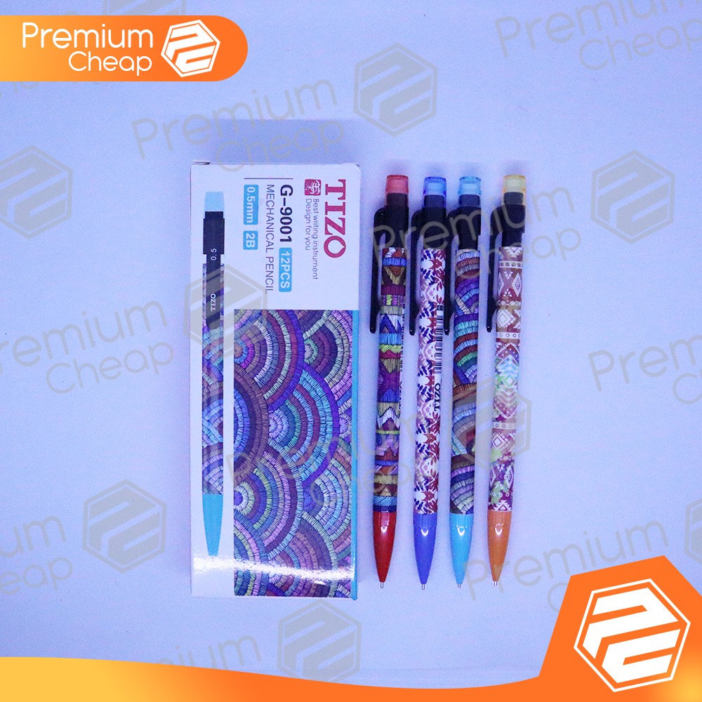 

[12 PCS] Pensil Mekanik Tizo Motif 0.5