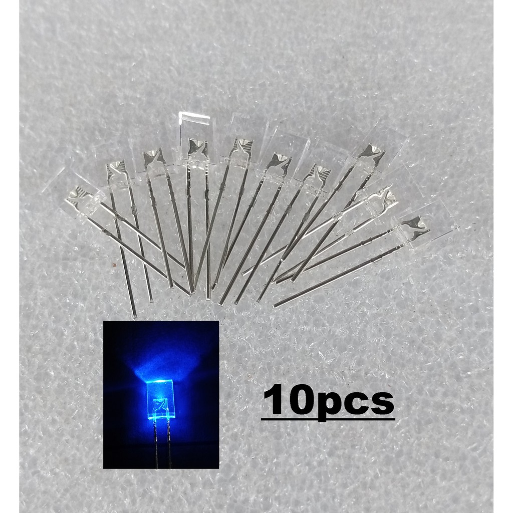 Led 2*5*7mm Putih Nyala Biru