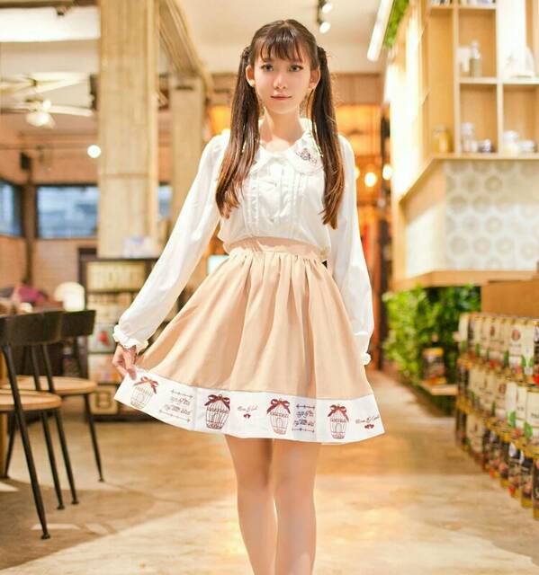 【AiVii】ROK LOLITA CINNAMON BIRDCAGE EMBROIDERY