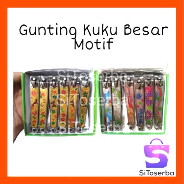 GUNTING KUKU BESAR MOTIF WARNA TAJAM - NAIL CLIPPER - SOUVENIR PERNIKAHAN