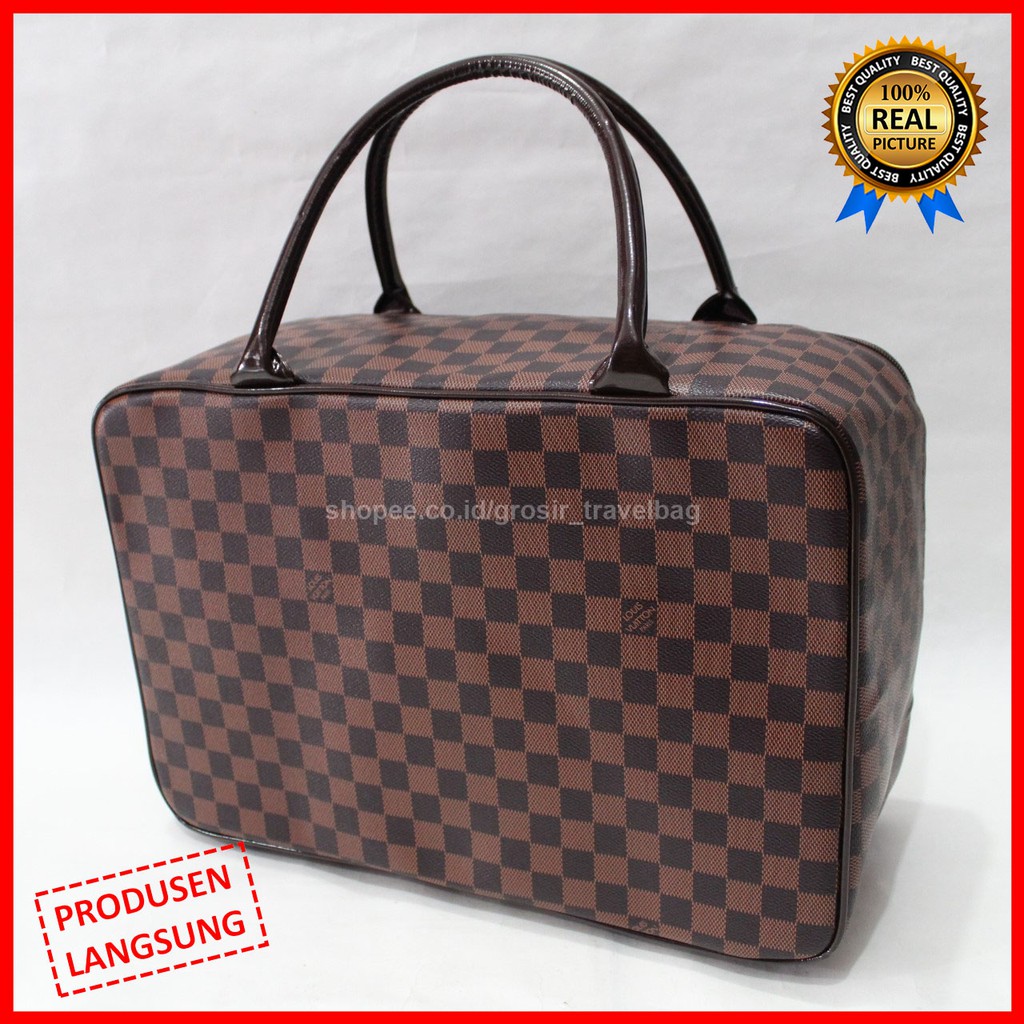 Travel Bag Premium LVP-01 / Tas Pakaian Kualitas Premium / Travel Bag Bahan Kulit PU Import / Tas Mu