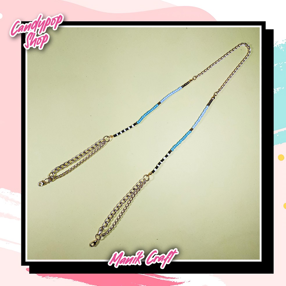 Konektor Masker Hijab / Strap Masker Rantai / Tali masker Rantai / Kalung masker Rantai