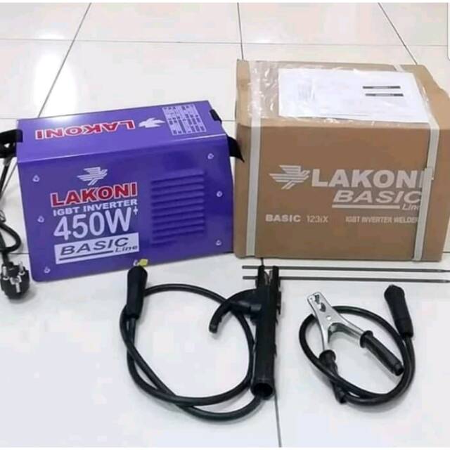Mesin las lakoni basic 123ix450 watt inverter igbt
