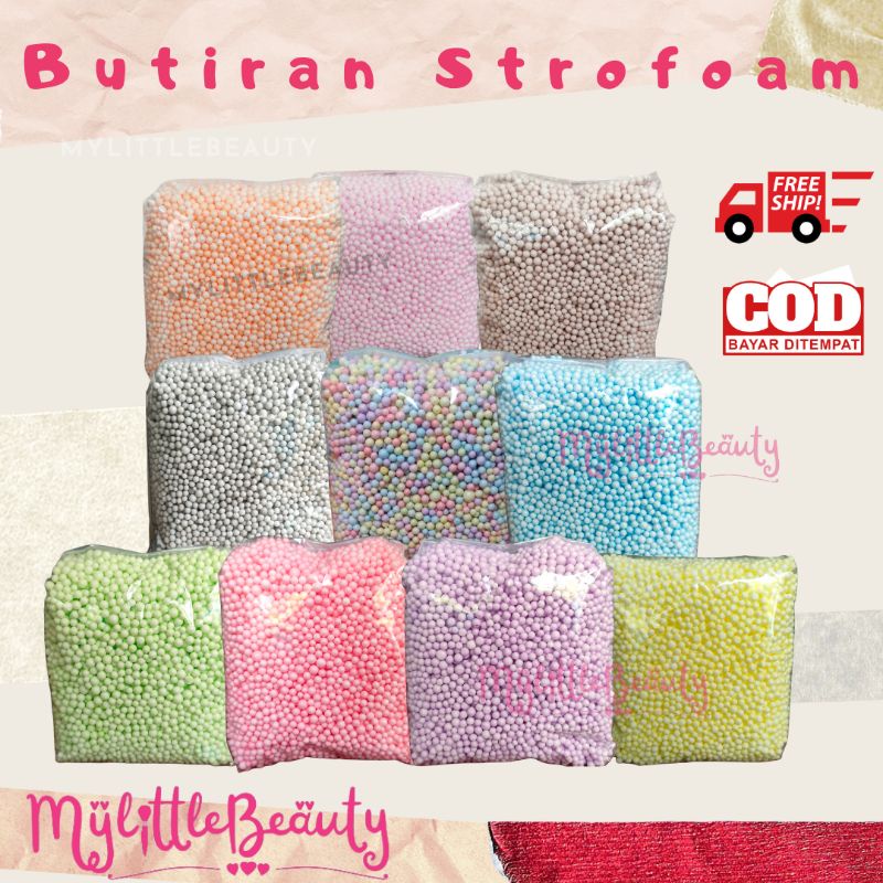 Butiran Gabus Styrofoam Warna Warni Sterofoam Warna Warni