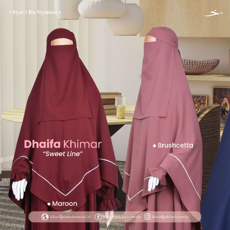 DHAIFAH DHAIFA Khimar Vshape Nonpet - Khadijah Indonesia #ayranashwa #KhadijahIndonesia