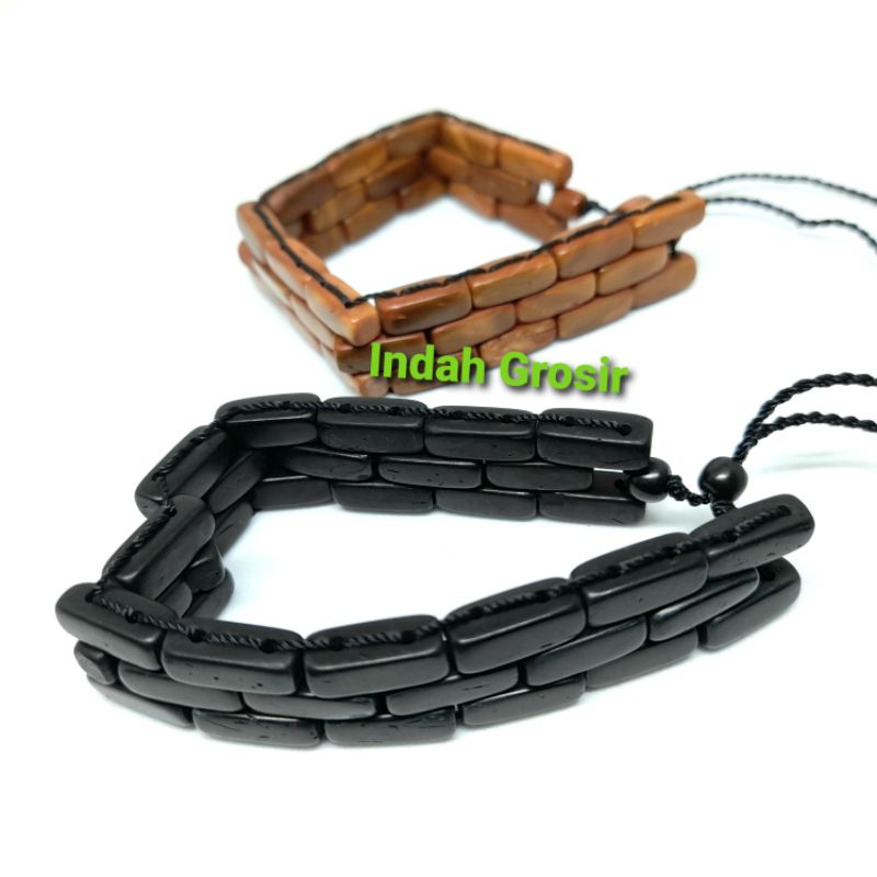 Gelang Kaoka Cantik Coklat/Hitam Model Rolex Original