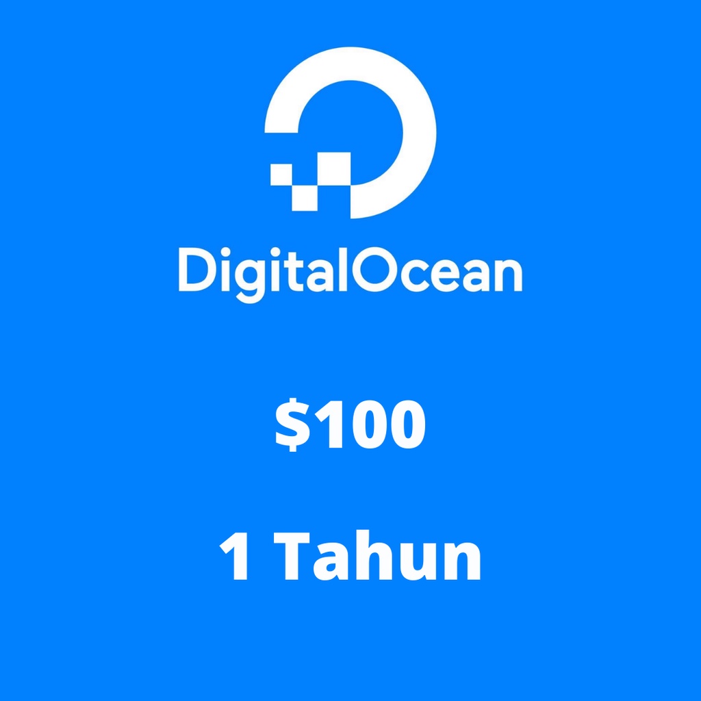 Akun Digital Ocean $100 1 Tahun