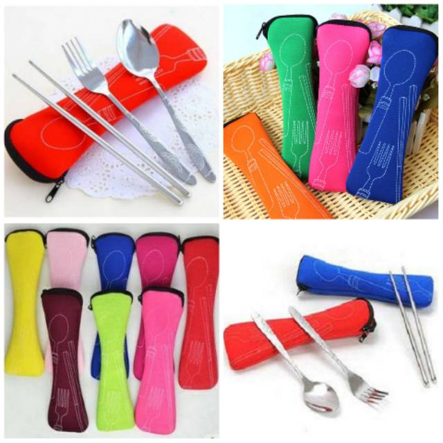 Souvenir Sendok Garpu Sumpit import Stainles steel