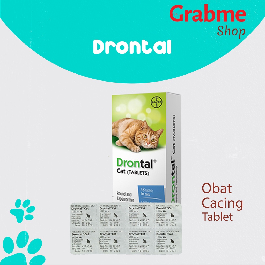 Obat Cacing Kucing DRONTAL CAT Tablet