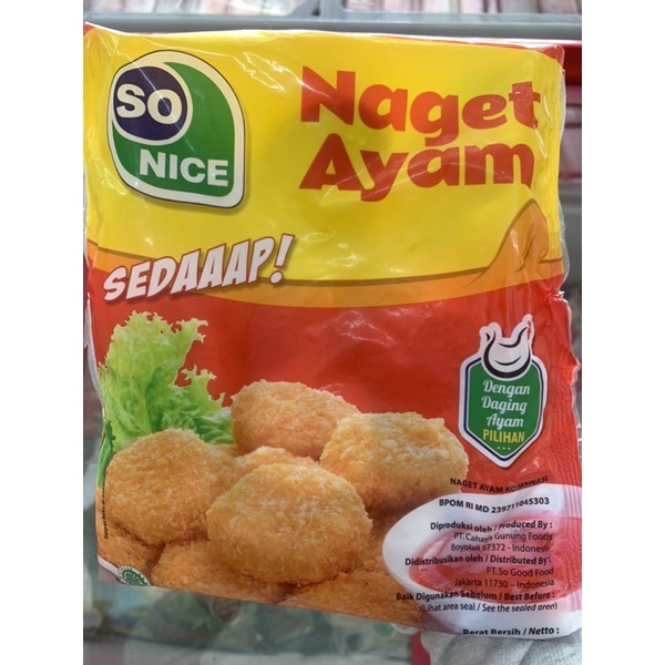 

Nugget Ayam So Nice 250 gram