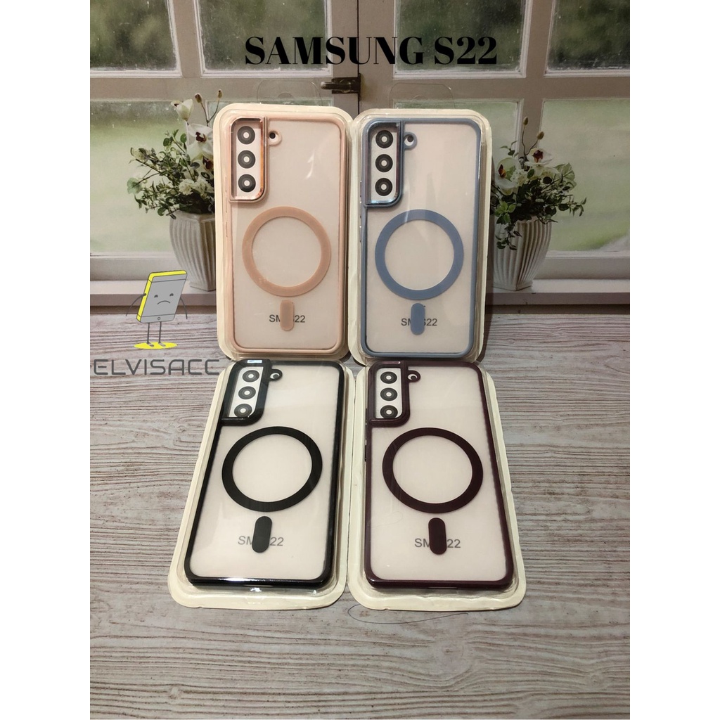 CASE SAMSUNG GALAXY S22 CASE ORIGINAL MAGSAFE PLUS RING METAL SAMSUNG GALAXY S22 CASING MAGSAVE