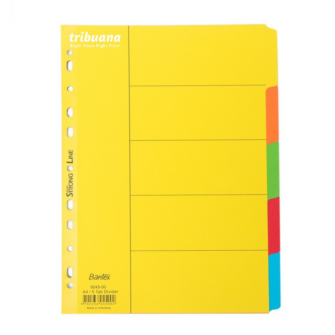 

Cardboard Divider & Indexes A4 1-5 (5 Pages) #6045 - Pembatas uk. A4