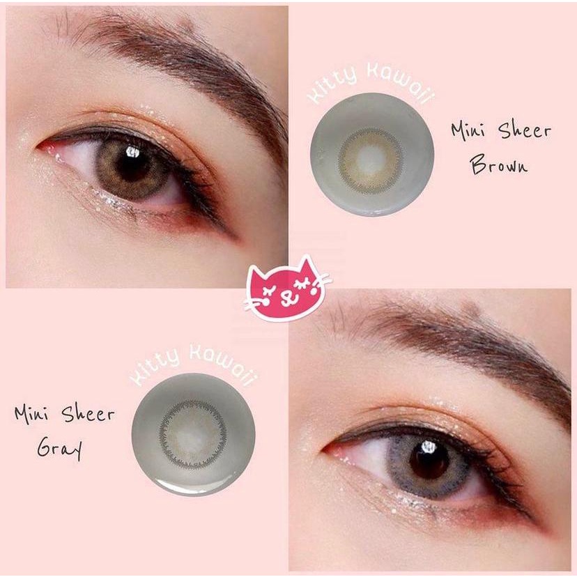 SOFTLENS MINI SHEER BROWN GREY NORMAL MINUS s.d -6.00