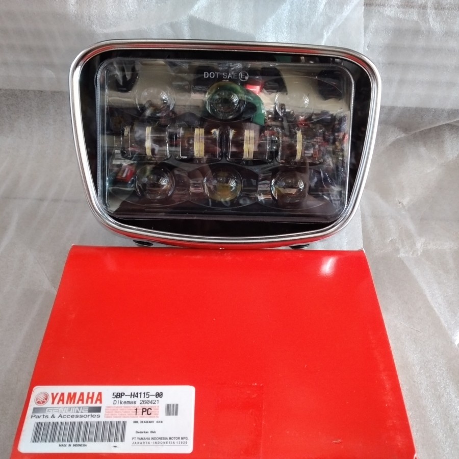 Lampu depan Daymaker Oval Rx King || Batok+Ring Original Yamaha Free Socket H4/HS1-v.1