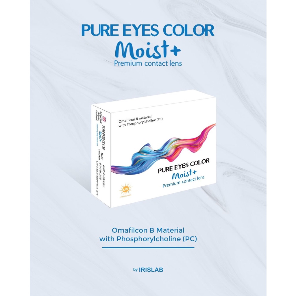 Softlens Warna Pure Eyes Color Moist+ Premium Contact Lens